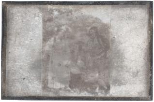 Un grec et une grecque, photographie sur une plaque de cuivre couverte d’une couche d’argent, vers 1828-1829 