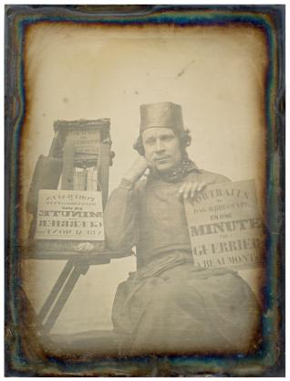 Guerrier, autoportrait, daguerréotype, après 1839